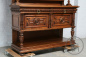 Антикварный посудный шкаф из ореха в стиле ренессанс код. BE15253 фото 4