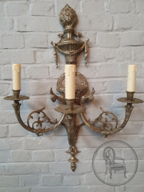 Старинное бронзовое бра большого размера в стиле ампир код. BE3259249