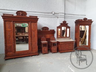 Антикварный ореховый гарнитур для спальни код. BE4097422