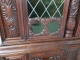 Антикварный книжный шкаф с витражами и объемной резьбой код. BE4121190 фото 12
