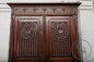 Антикварный дубовый шкаф в готическом стиле с двумя дверями код. BE107088 фото 1