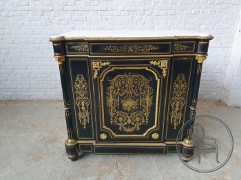 Антикварный комод в стиле Буль с мраморной столешницей код. BE4165127