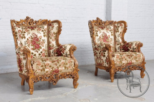 картинка Старинные кресла (2 шт.) салоне старинных вещей "Шебби" являющийся официальным дистрибьютором в России и Беларуси