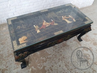 Старинный столик в стиле шинуазри с росписью код. BE4109112