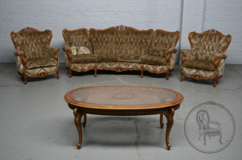 Набор старинной мебели из 4х предметов с вензельной резьбой код. BE3259564
