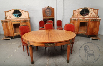 Антикварный комплект для столовой из дуба в стиле арт-деко код. BE107243