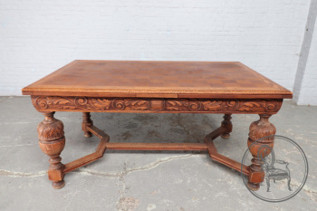 Антикварный дубовый стол в стиле Тюдор код. BE38518