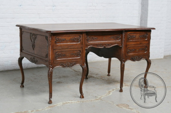 Антикварный письменный стол, стул и кресло код. BE107306