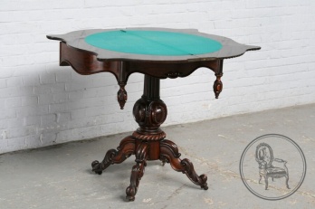Антикварный игровой столик из палисандра код. BE4097295