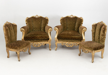 Старинный комплект мягкой мебели код. RM66192