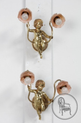 Старинные настенные светильники (2 шт.) код. BE6245