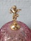 Старинная настольная лампа из розового стекла код. BE4096718 фото 3