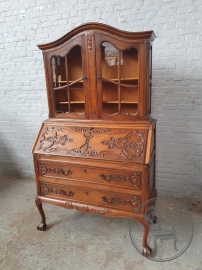 Антикварный дубовый секретер на ножках-кабриолях код. BE4151292