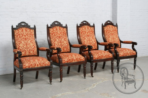 картинка Антикварные кресла (4 шт.) салоне старинных вещей "Шебби" являющийся официальным дистрибьютором в России и Беларуси