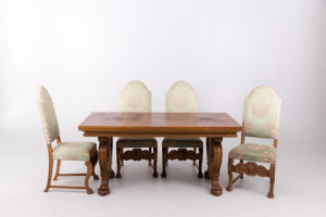 картинка Старинный комплект столовой мебели салоне старинных вещей "Шебби" являющийся официальным дистрибьютором в России и Беларуси