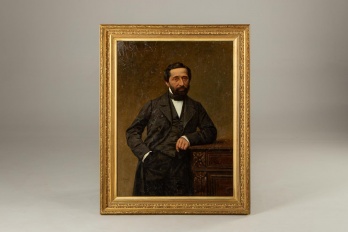 Антикварная картина, мужской портрет код. RM4165030