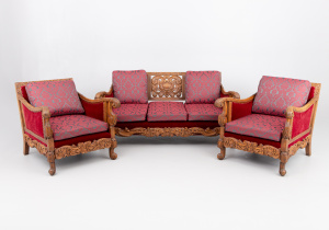 картинка Антикварный комплект для гостиной салоне старинных вещей "Шебби" являющийся официальным дистрибьютором в России и Беларуси