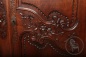 Антикварный дубовый шкаф с цветочной резьбой код. BE4149925 фото 5