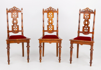 Антикварный набор стульев (3 шт.) код. RM40064