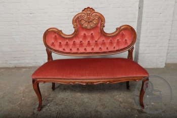 Старинная ореховая итальянская скамейка код.&nbsp;BE4165669