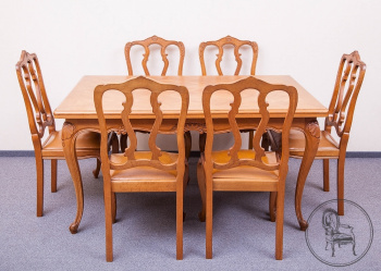 Старинный стол и 6 стульев код. GR0468