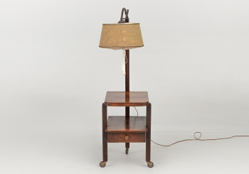 Антикварная тумбочка с торшером код. RM64088