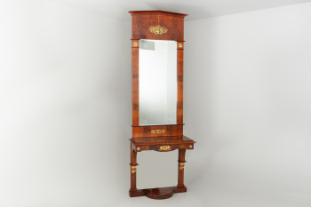 Антикварный консольный столик с зеркалом код. RM45727