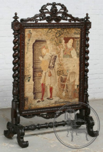 картинка Антикварный защитный экран для камина салоне старинных вещей "Шебби" являющийся официальным дистрибьютором в России и Беларуси