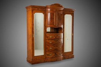 Старинный шкаф-гардероб из ореха код. RM4101586