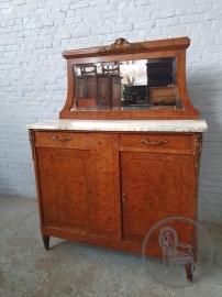 Антикварный комод с зеркалом и с мраморной столешницей код.&nbsp;BE4165643