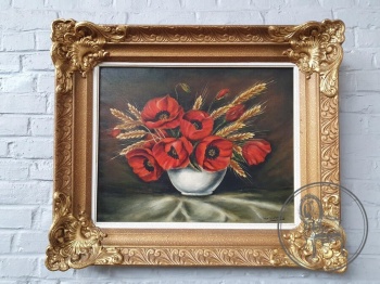 Старинная картина на холсте в стиле Людовика XV код. BE4097647