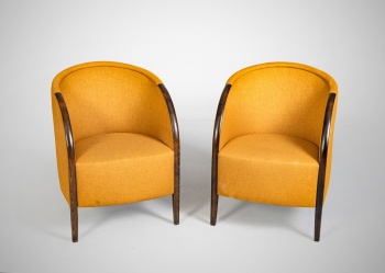 Винтажные парные кресла в стиле ар-деко формы «tub chair» код.&nbsp;RM4166094