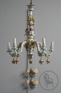 картинка Старинная люстра и настенные светильники (2 шт.) салоне старинных вещей "Шебби" являющийся официальным дистрибьютором в России и Беларуси