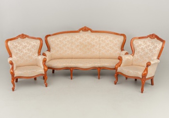 Старинный комплект для гостиной с жаккардовой обивкой код. RM4099314