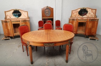 Старинный гарнитур для столовой с росписью код. BE107244