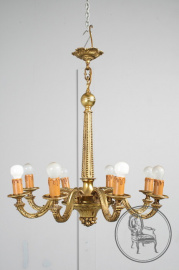 Антикварная бронзовая люстра в стиле ампир на 8 рожков код. BE107599