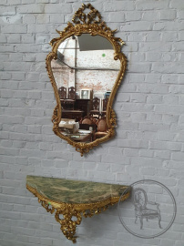 Старинная консоль и зеркало в стиле Людовика XVI код. BE106951