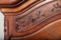 Антикварная ореховая витрина с растительным орнаментом код. BE61449 фото 3