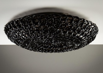 Старинный потолочный светильник из черного металла код.&nbsp;RM4120543