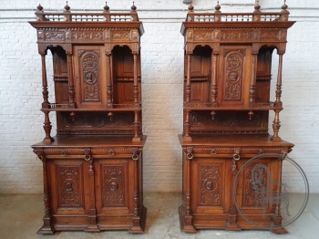 Антикварные дубовые буфеты (пара) код. BE4097574