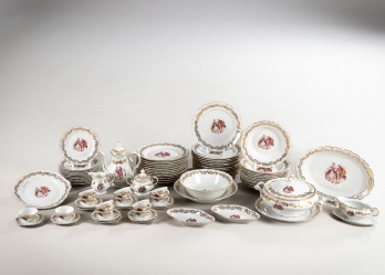 Столовый французский сервиз производства мануфактуры Limoges (Лимож) код. RM4147206