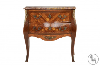 Комод из красного дерева с маркетри в стиле Людовика XV код. VS3253734