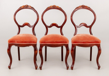 Старинный набор стульев (3 шт.) код. RM41190