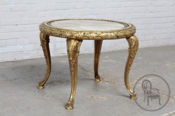 Старинный столик со столешницей из оникса код. BE4097380