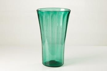 Винтажная ваза из изумрудного стекла код. RM4103094