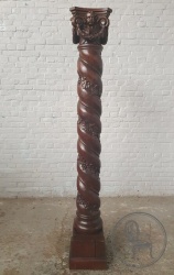Антикварная витая резная колонна код. BE4103097