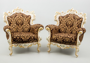 картинка Старинные кресла (2 шт.) салоне старинных вещей "Шебби" являющийся официальным дистрибьютором в России и Беларуси