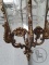 Старинная бронзовая люстра-фонарь с резными стеклами код. BE4097764 фото 6