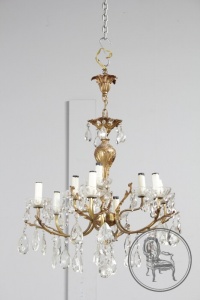 картинка Антикварная бронзовая люстра салоне старинных вещей "Шебби" являющийся официальным дистрибьютором в России и Беларуси