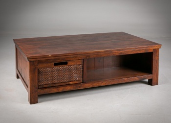 Антикварный низкий столик из тика код.&nbsp;RM4165653